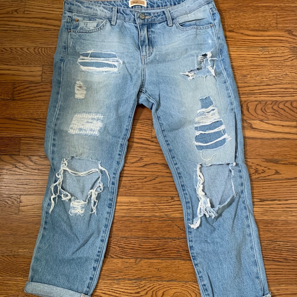 Hart Denim Ripped Jeans, Boyfriend Fit